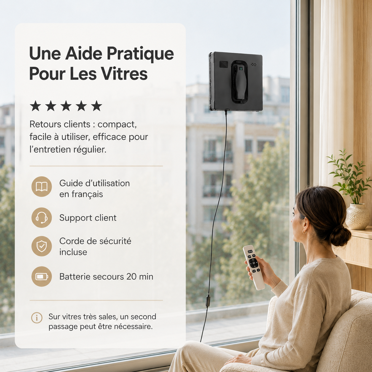Un bouton, trois parcours, une télécommande